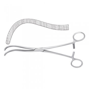 Guyon Kidney Pedicle Clamp Curved Stainless Steel, 21.5 cm - 8 1/2"